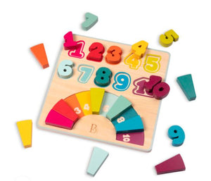 B Counting Rainbow Wood Puzzle