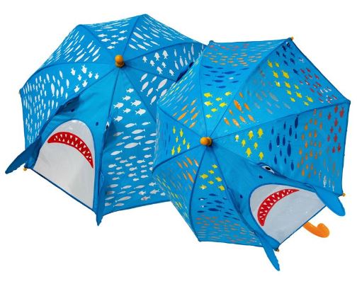 Shark Colour Change Umbrella 3D with Viewing Panel