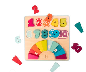 B Counting Rainbow Wood Puzzle