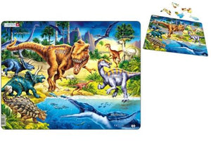 Cretaceous Dinosaur Puzzle Large  Larsen Brand
