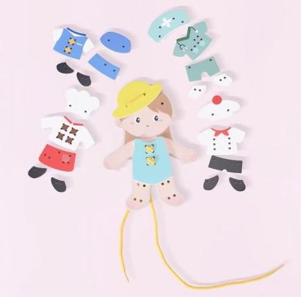 Classic World Girl Lacing Toy