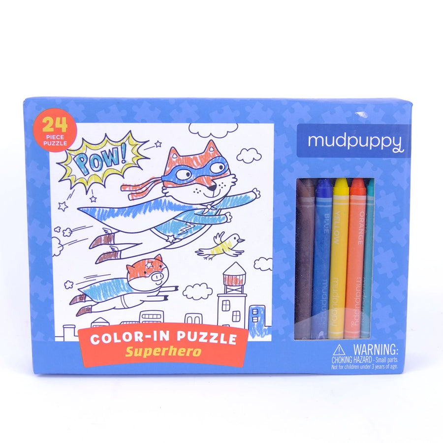 Color In Puzzle Super Hero