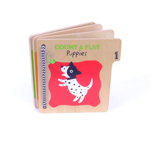Count & Play Puppies Wooden Bk