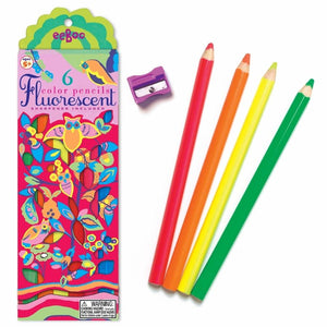 eeBoo 6 Fluro pencils Owl