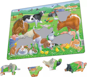 Pets & Farm Animals Puzzle Large Larsen Brand