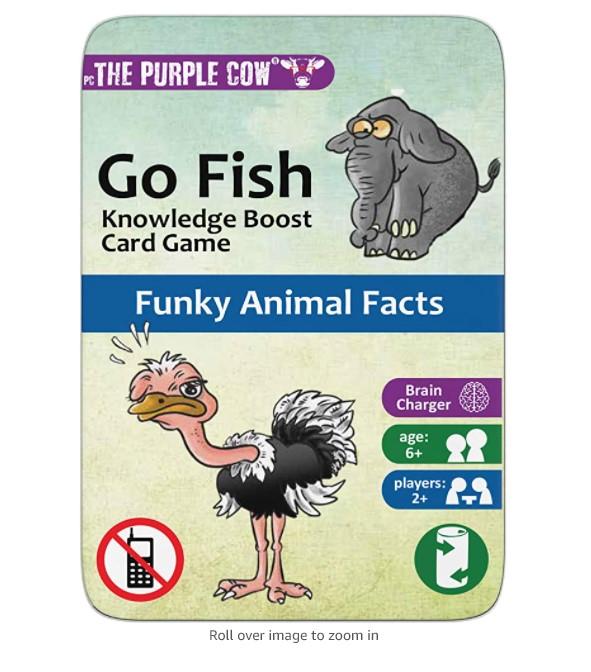 Go Fish Knowledge Boost Card Game Funky Animal Facts