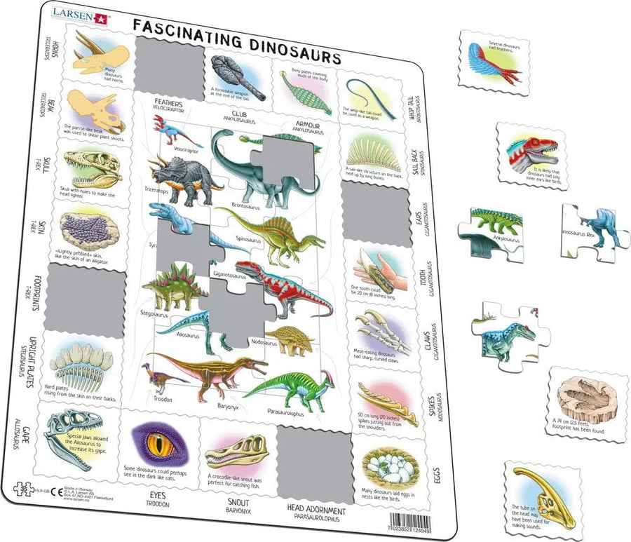 Puzzle Fascinating Dinosaurs Larsen Range