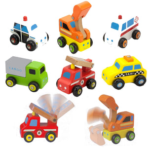 Mini Vehicles Emergency 6 pc  wooden set Viga
