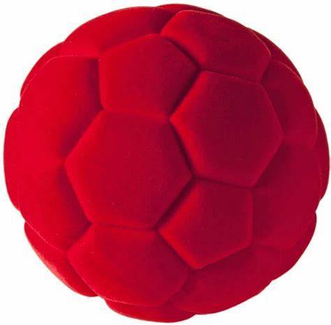 Rubbabu Sports Ball Soccer Sensory Red