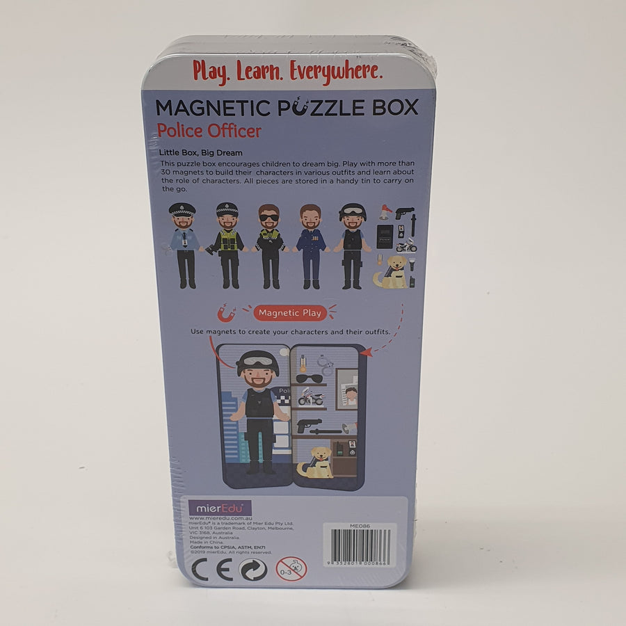 Magnetic Puzzle  Box Police Officer