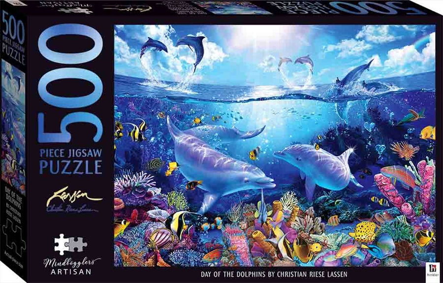 500 pc Puzzle Day of the Dolphins  Mindblogglers