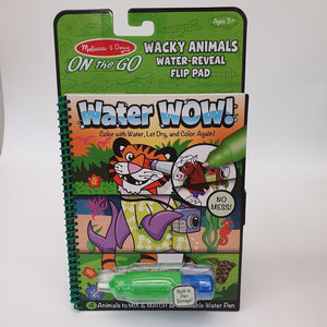 Water Reveal Pad Wacky Animals