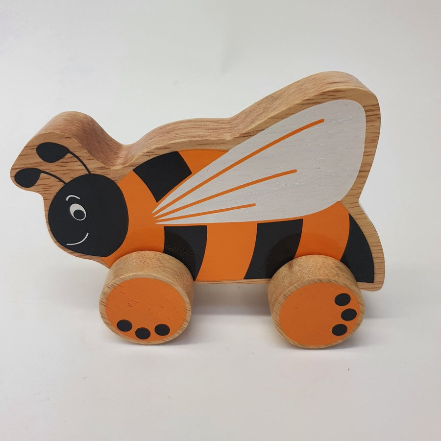Wooden Bee Push Along