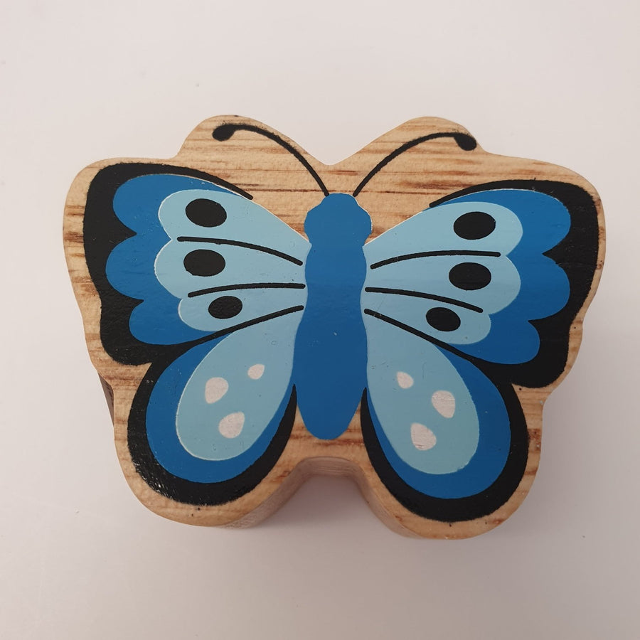 Wooden Blue Butterfly
