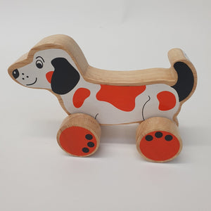 Wooden Dog Push Along