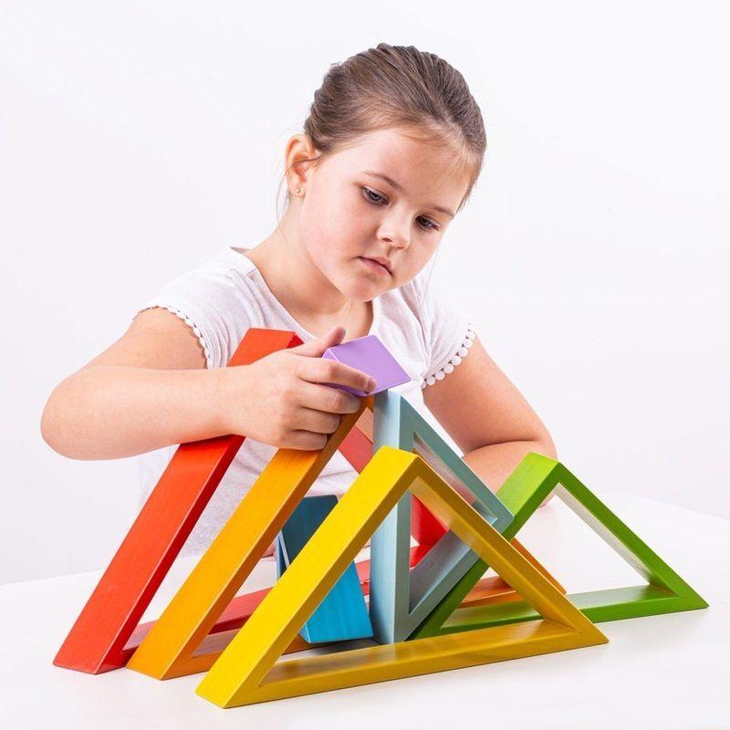 Stacking Triangles Wooden Stacking Triangles - PAUA