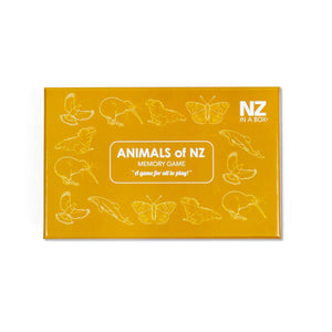 Animals Of NZ Memory Game Boxed