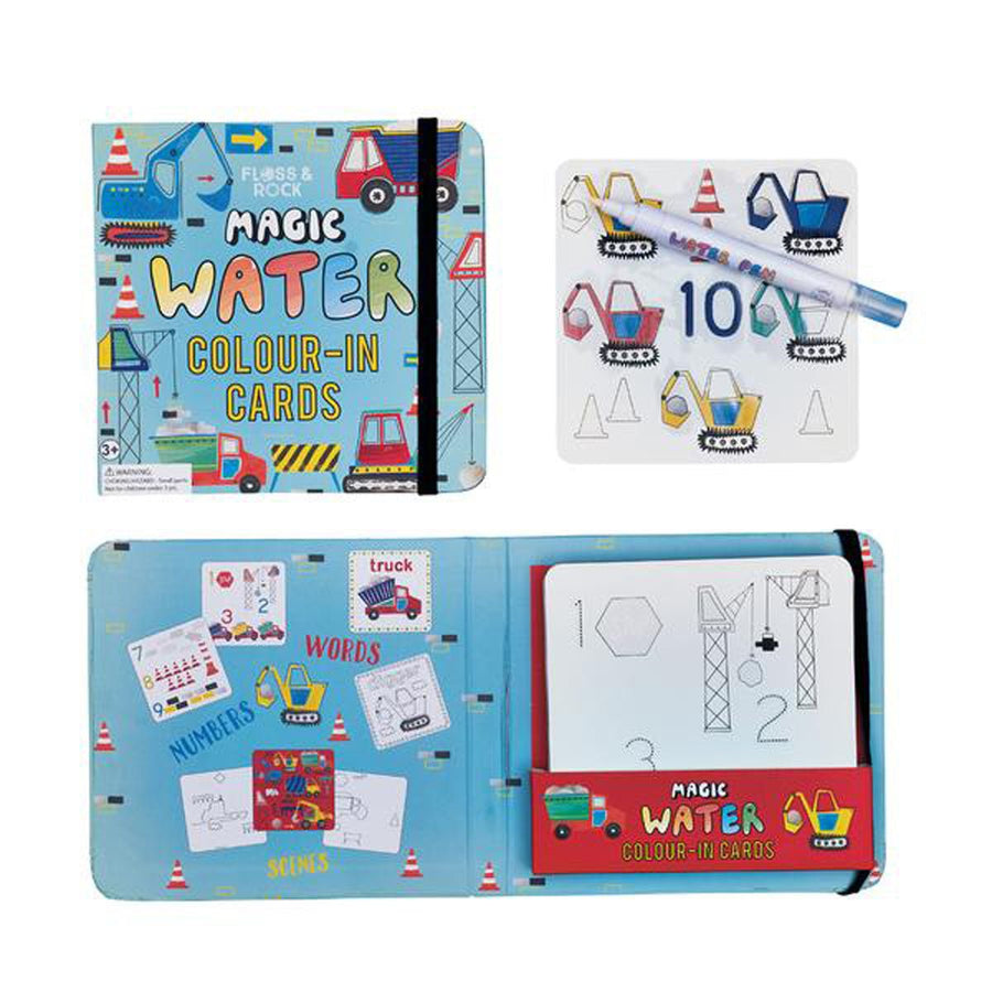 Construction Water Cards and Pen
