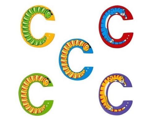 Wooden Capital C Purple