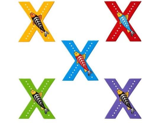 Wooden Capital X Red