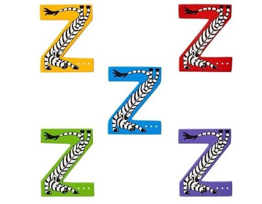 Wooden Capital Z Purple