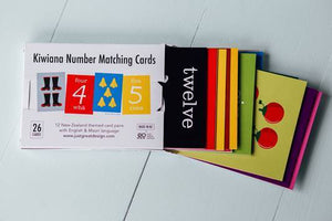 Kiwiana Number Matching Cards