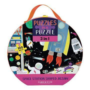 Space 3 in 1 Puzzle 100Pc    Floss & Rock